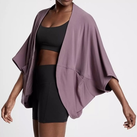 Athleta Cocoon Wrap Volcanic Violet - Picture 2 of 4